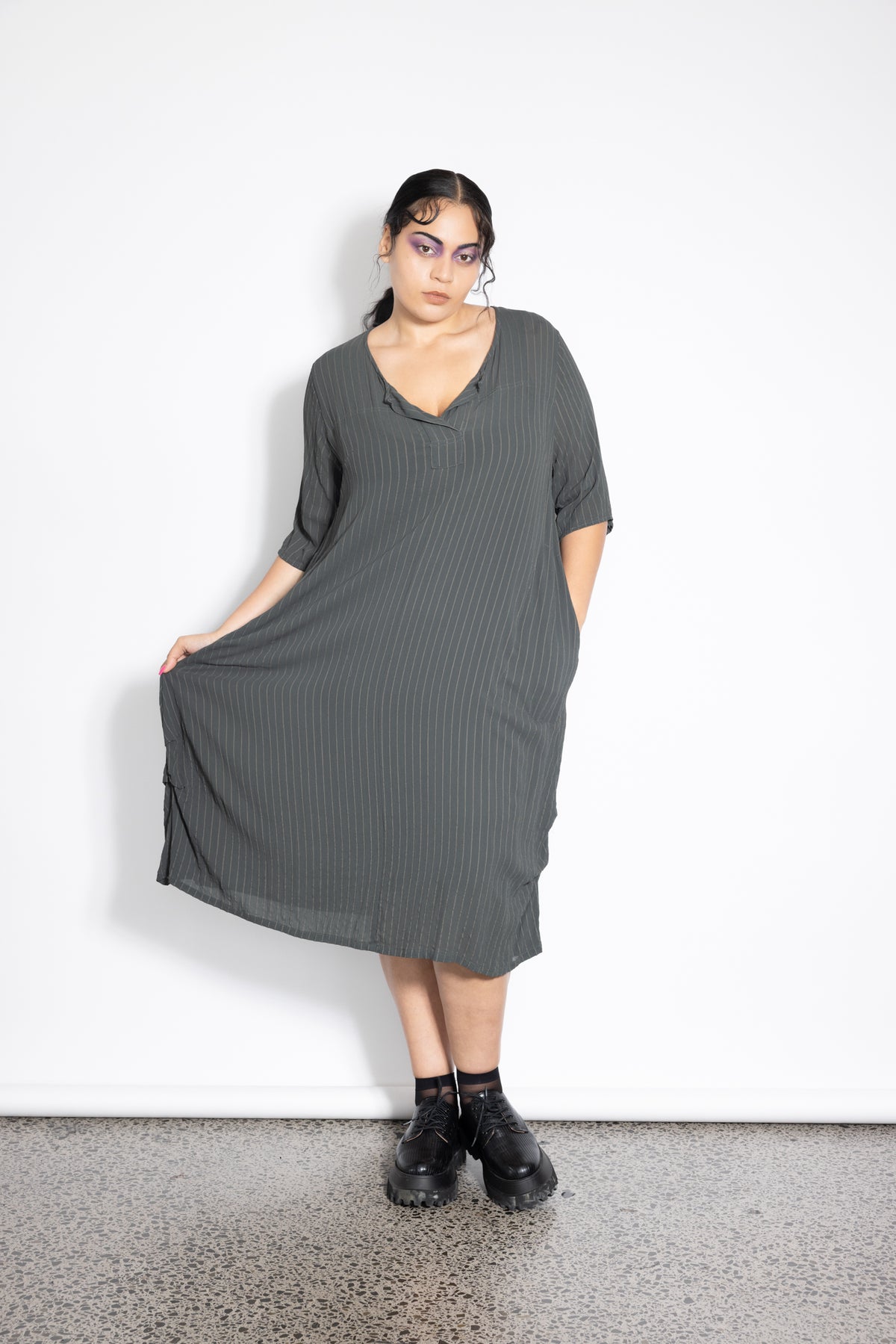 Delaney Dress - Moss