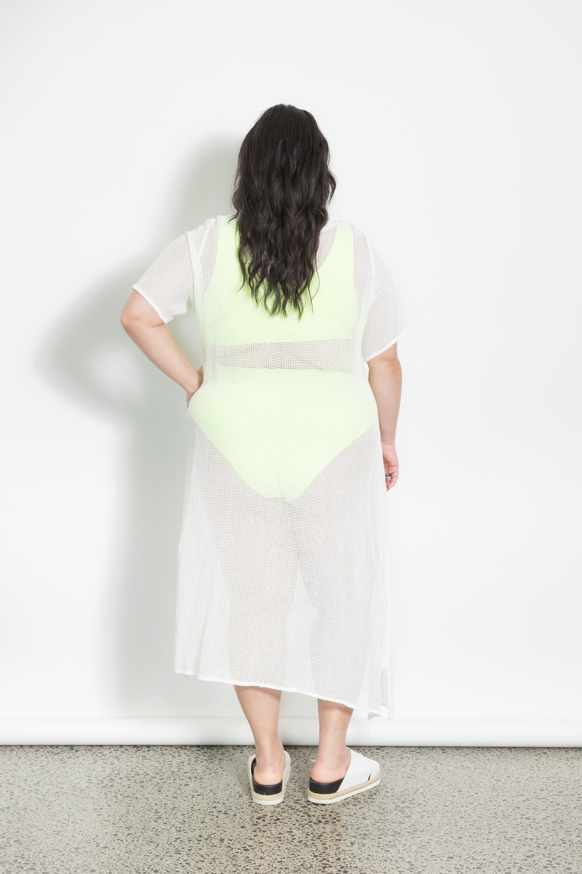 Net Dress - Cream Mesh