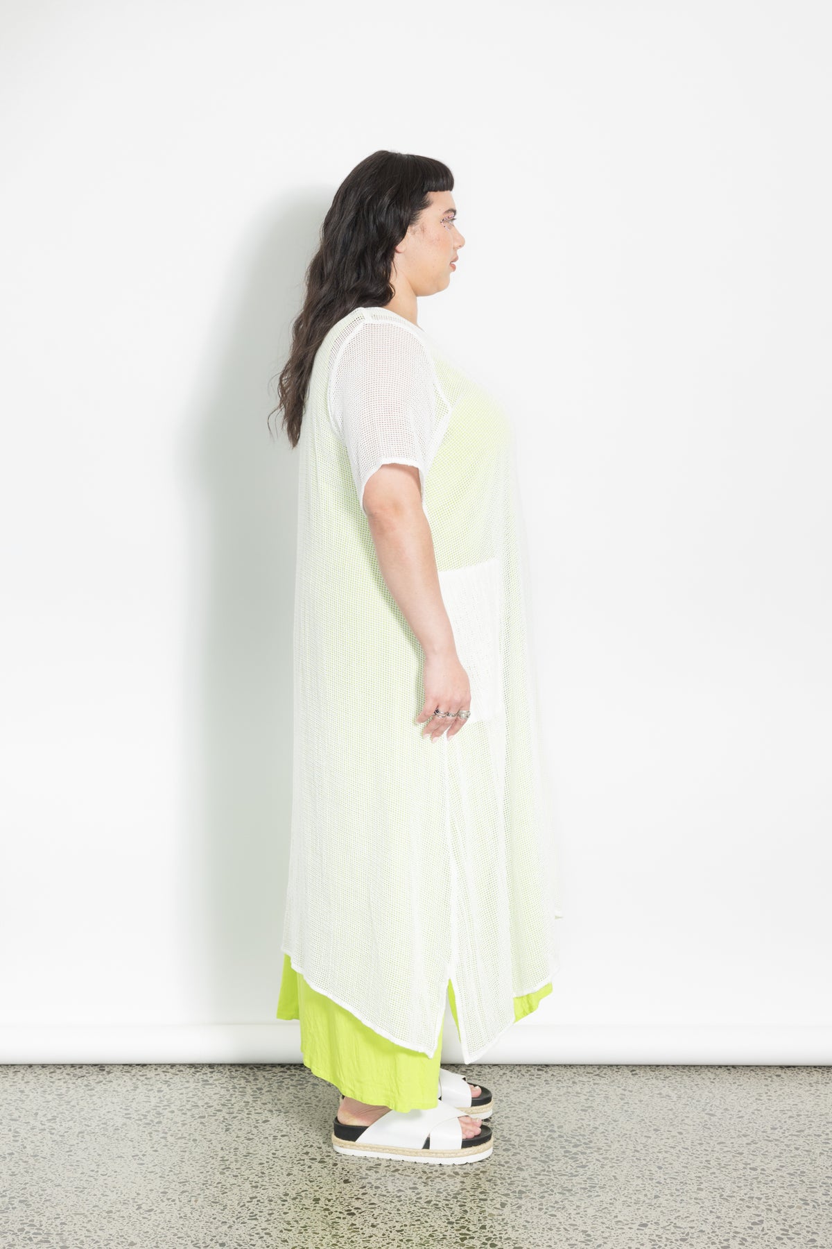 Net Dress - Cream Mesh