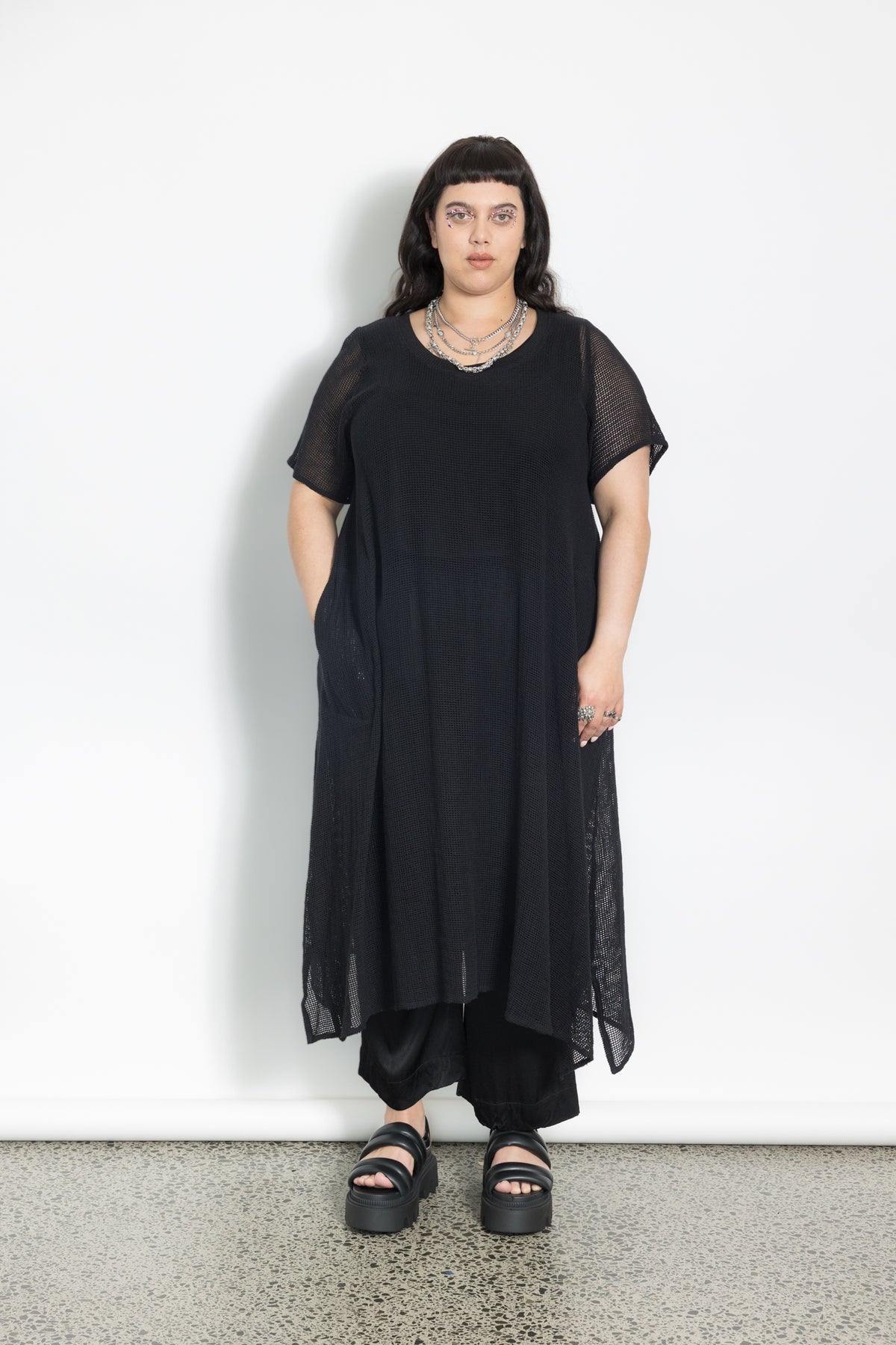 Net Dress - Black