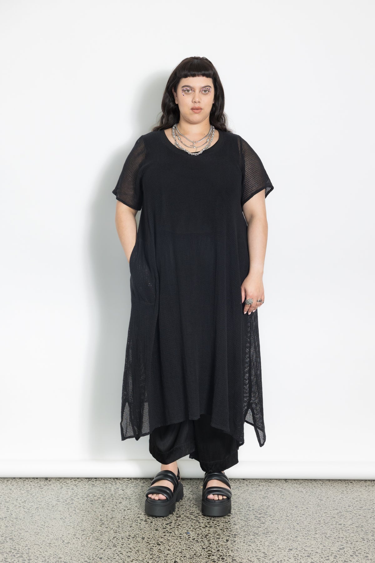 Net Dress - Black