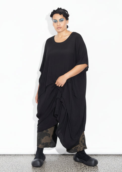 Accordion Tunic - Black