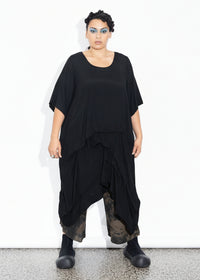 Accordion Tunic - Black