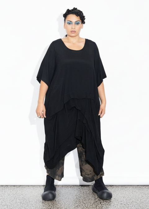Accordion Tunic - Black