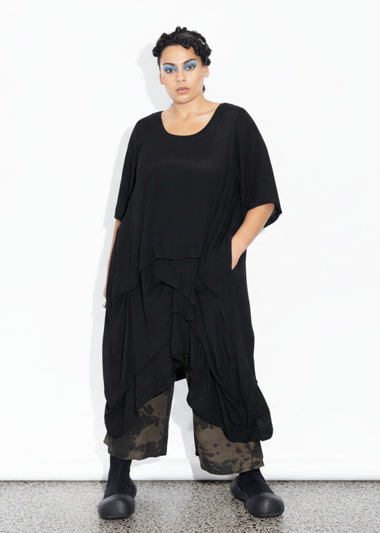 Accordion Tunic - Black