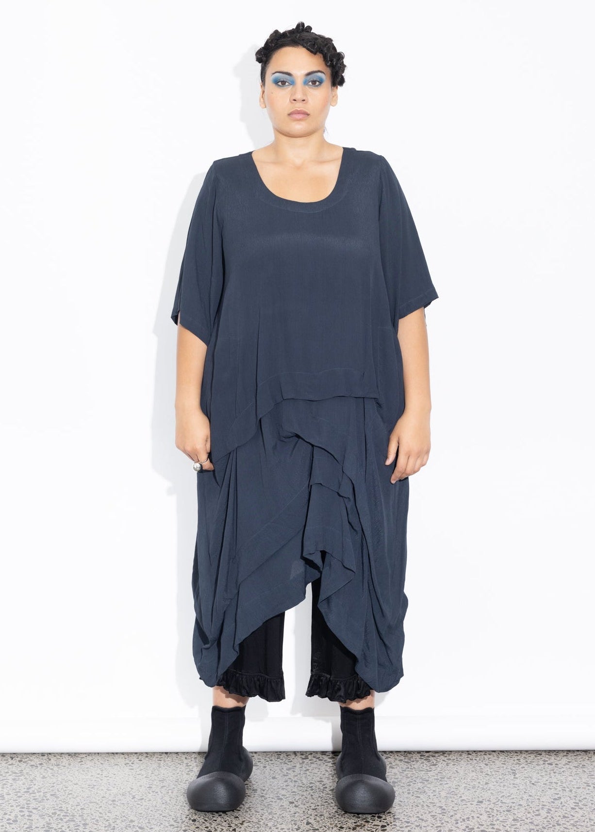 Accordion Tunic - Liquorice