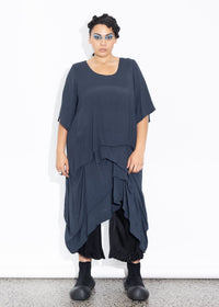Accordion Tunic - Liquorice