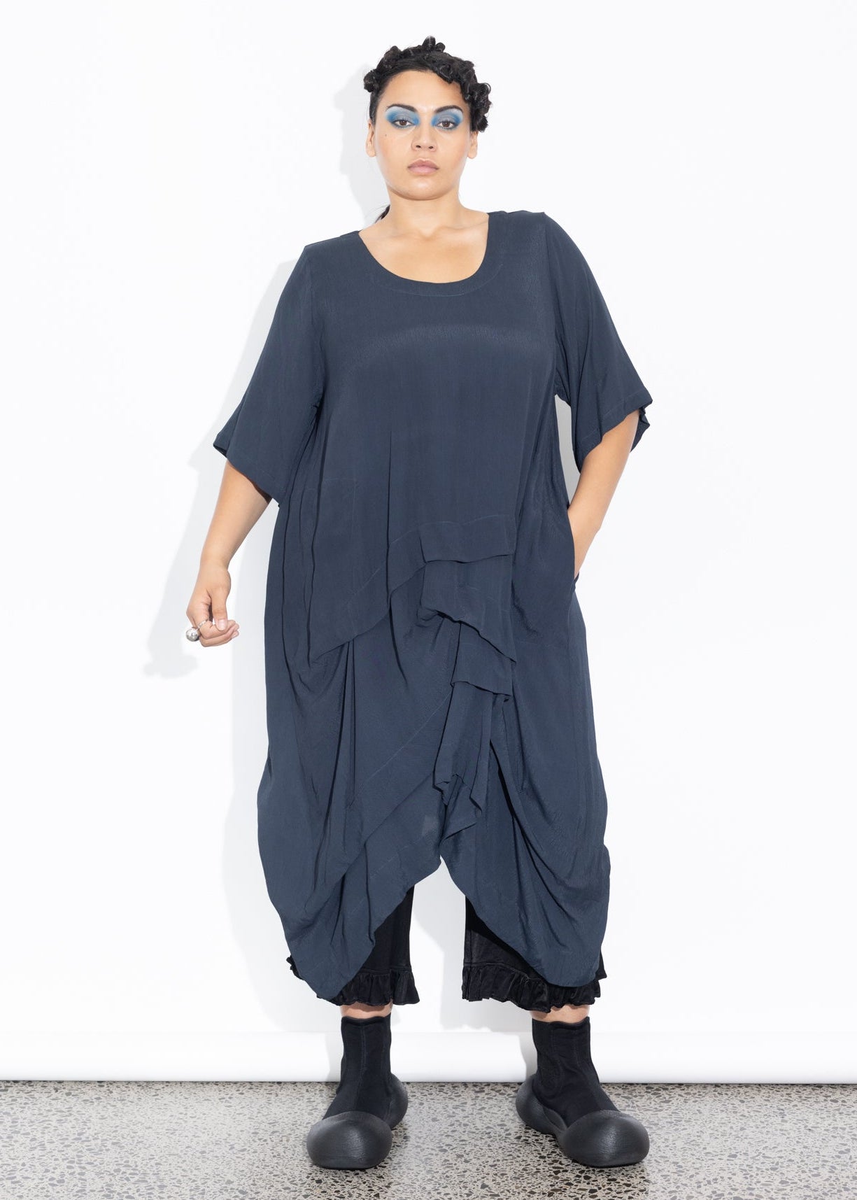 Accordion Tunic - Liquorice