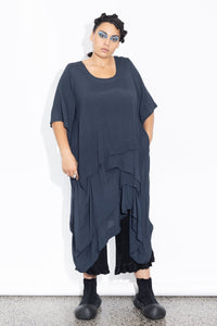 Accordion Tunic - Liquorice