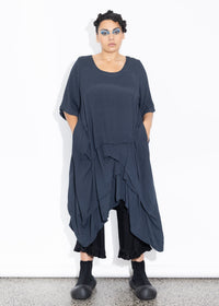 Accordion Tunic - Liquorice
