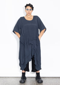 Accordion Tunic - Liquorice