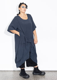 Accordion Tunic - Liquorice