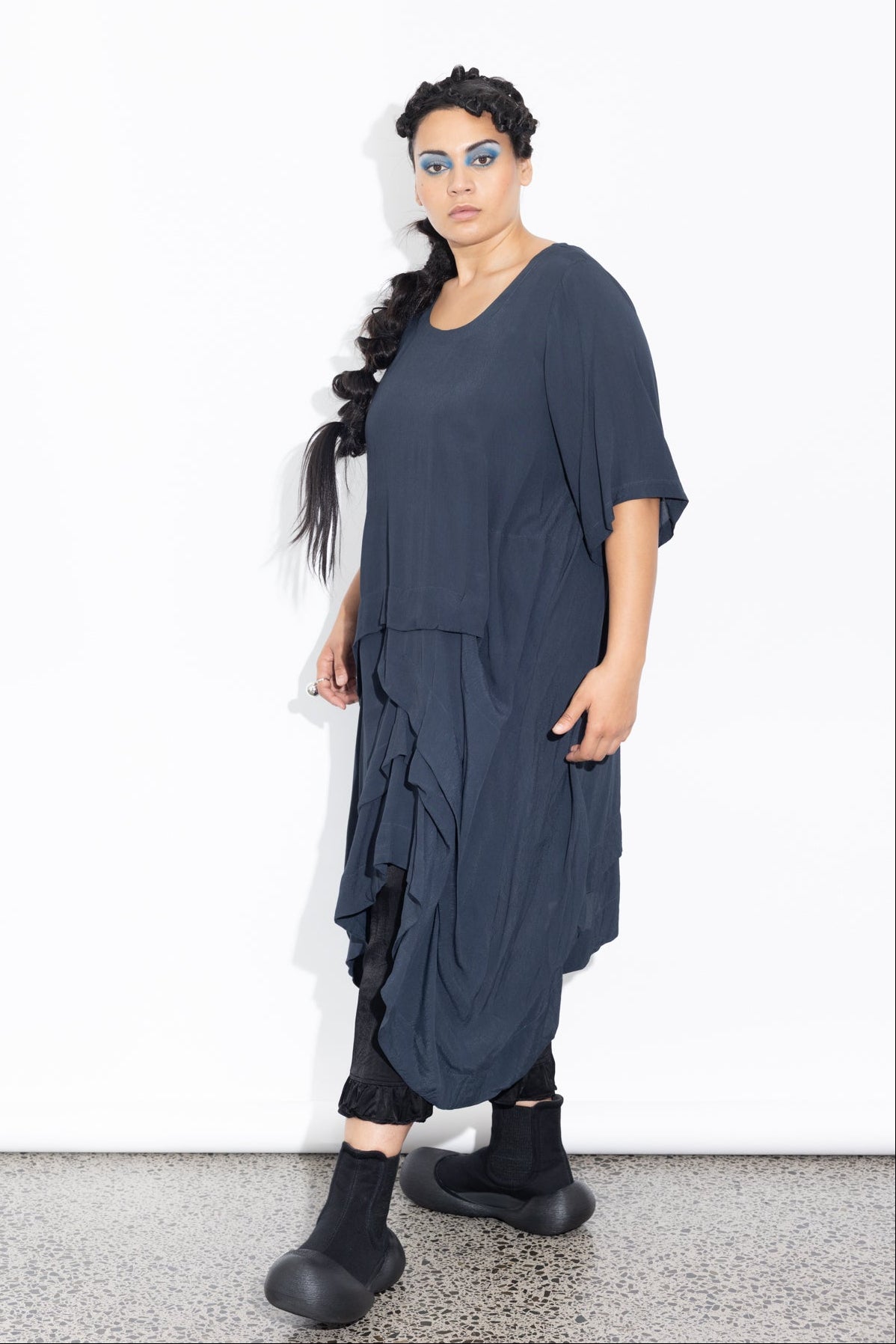 Accordion Tunic - Liquorice