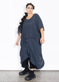 Accordion Tunic - Liquorice