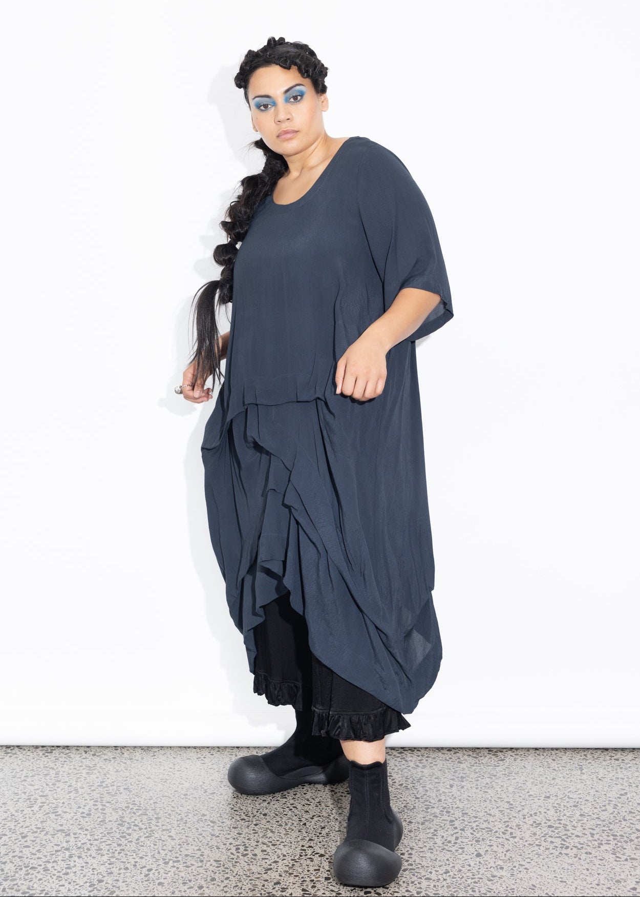 Accordion Tunic - Liquorice