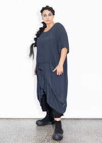 Accordion Tunic - Liquorice