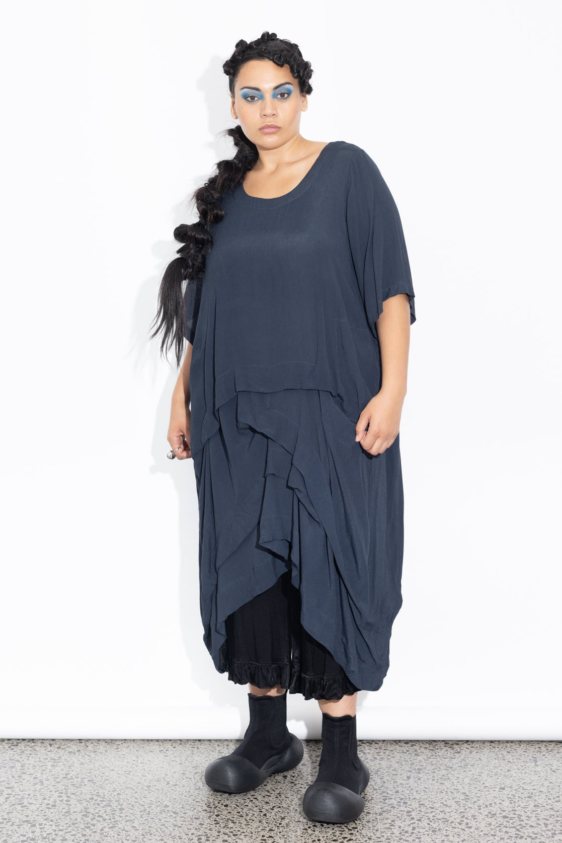 Accordion Tunic - Liquorice