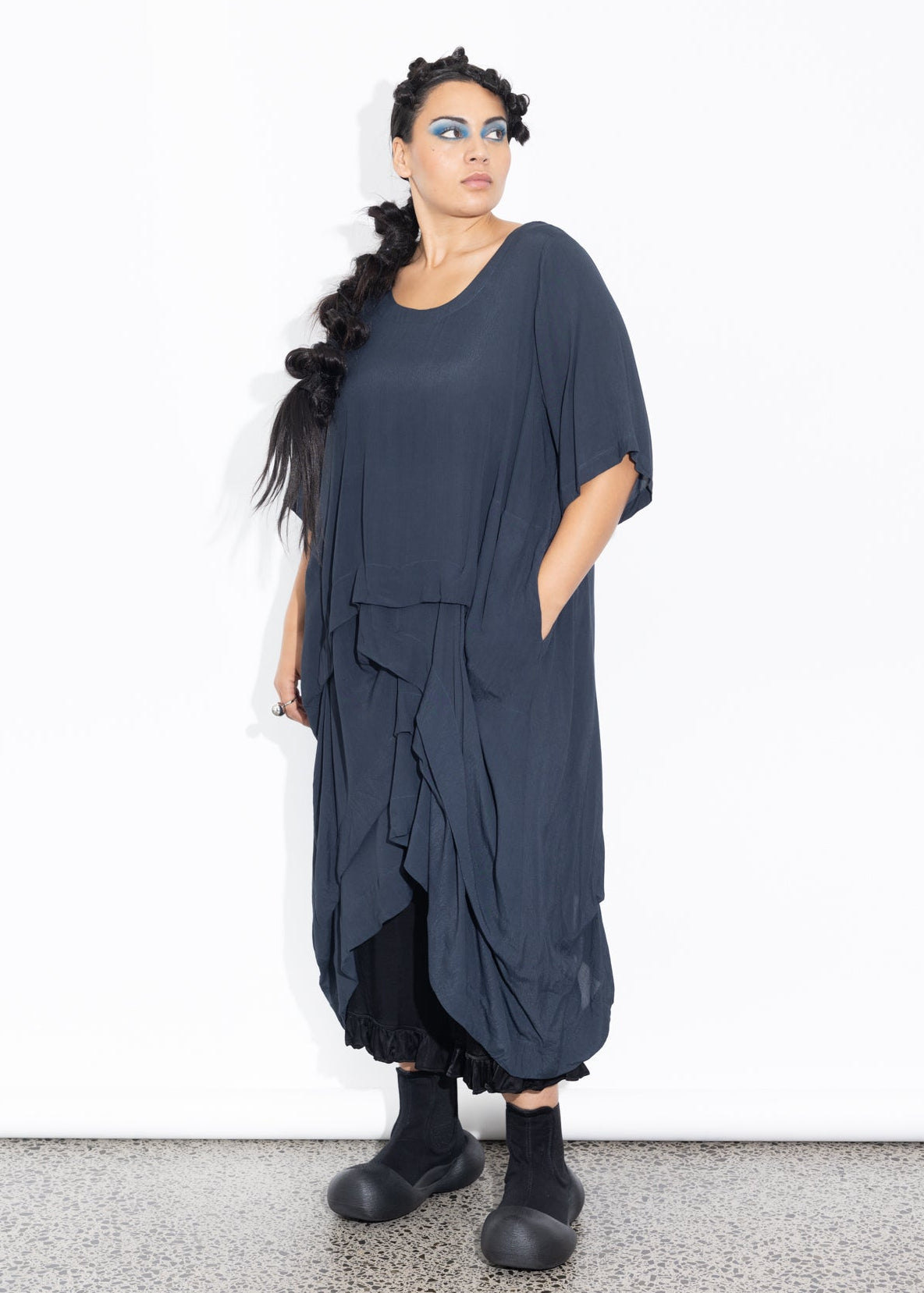 Accordion Tunic - Liquorice
