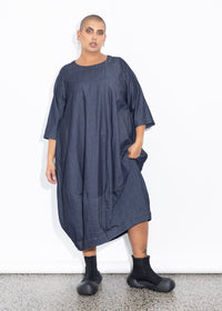 Elsey Dress - Dark Chambray
