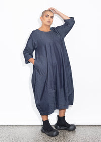 Elsey Dress - Dark Chambray