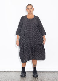 Long Tuck Hem - Grey Dotti