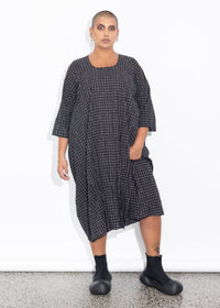 Long Tuck Hem - Grey Dotti