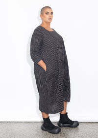 Long Tuck Hem - Grey Dotti