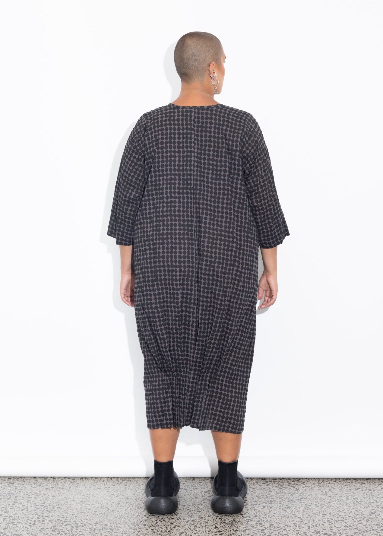 Long Tuck Hem - Grey Dotti