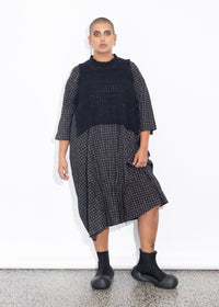 Lani Vest - Black Fluffy