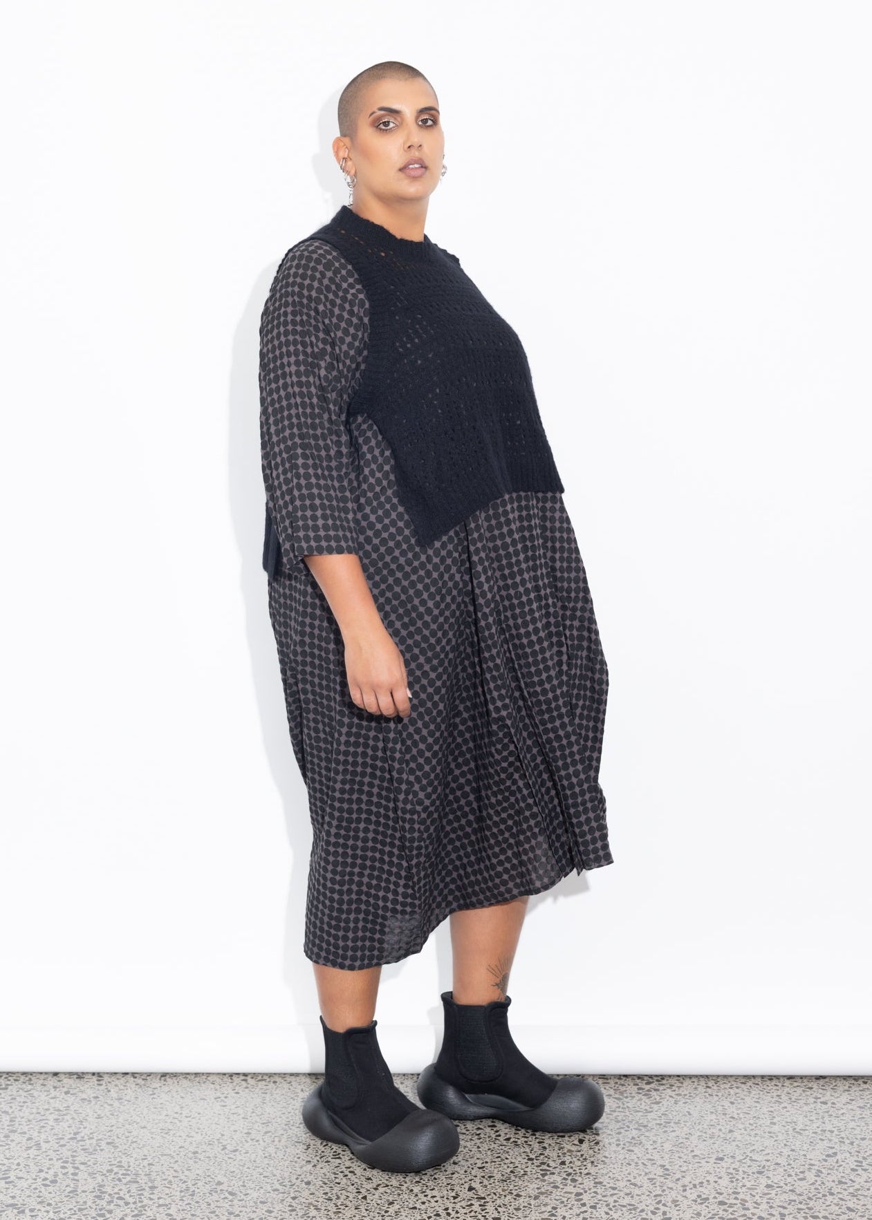 Lani Vest - Black Fluffy