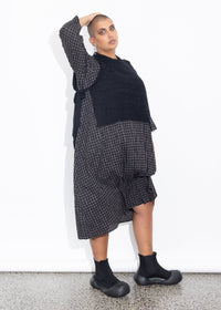 Lani Vest - Black Fluffy