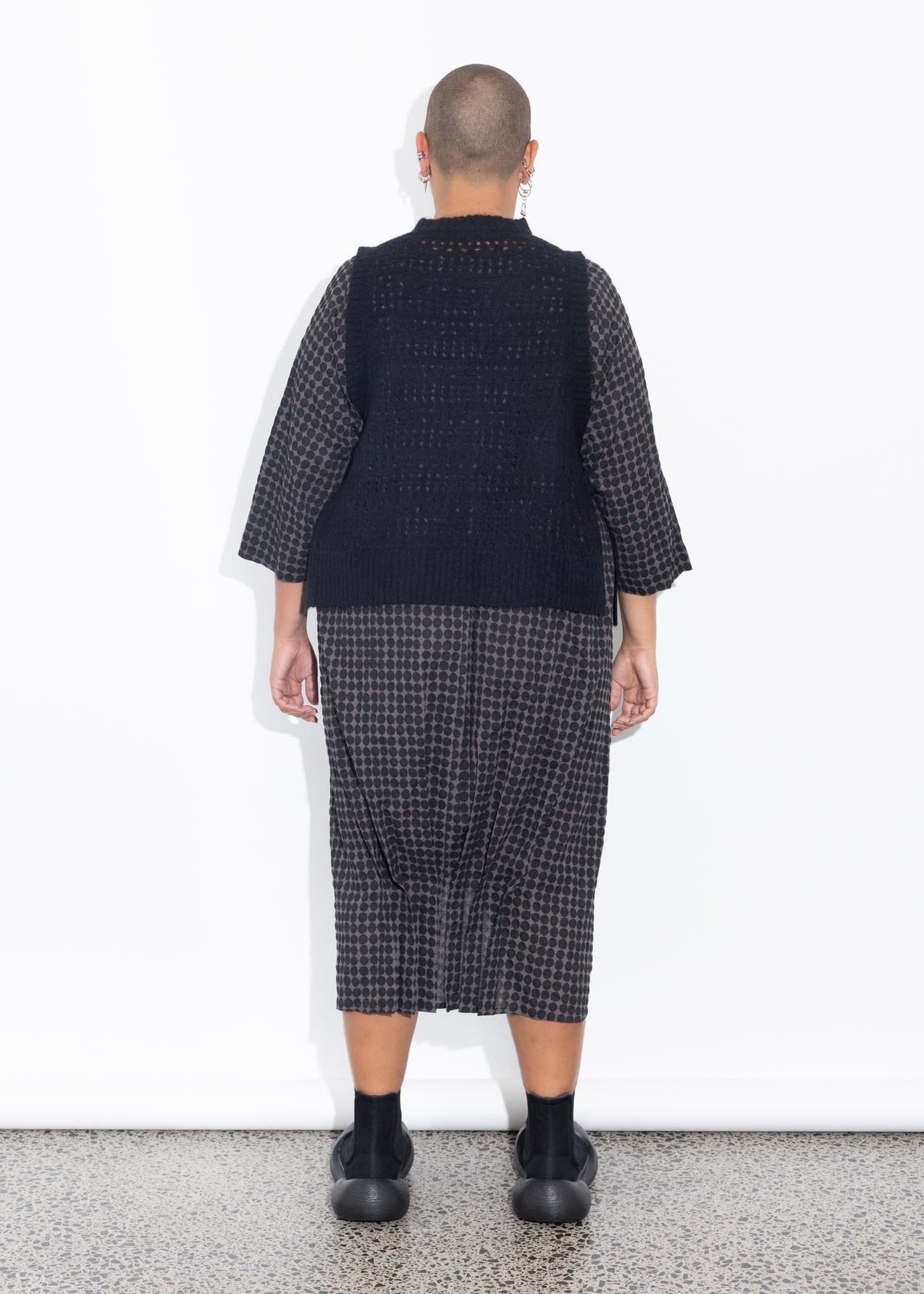 Lani Vest - Black Fluffy