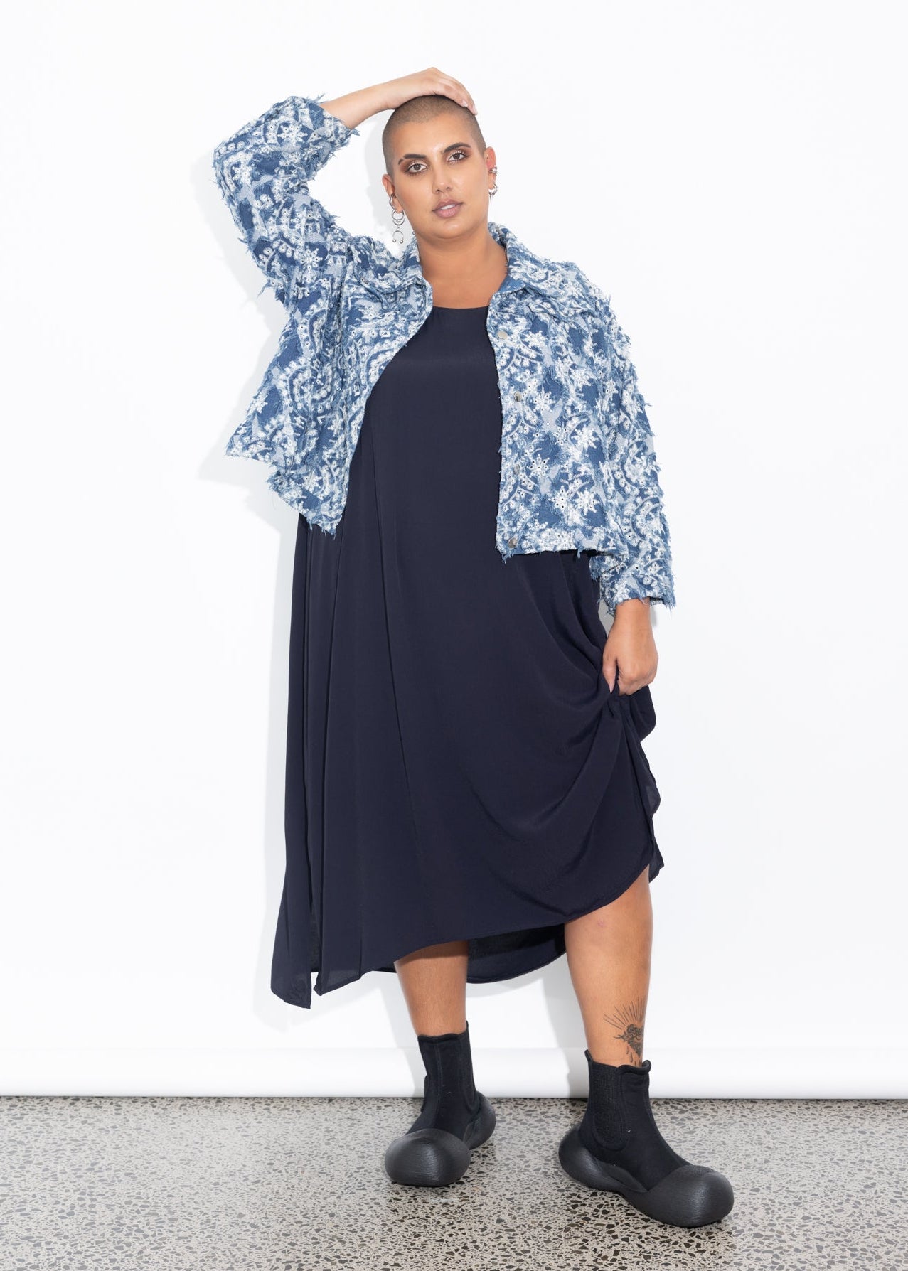 Josie Jacket - Broderie Denim