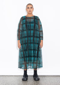 Freddie Dress - Liquorice Check