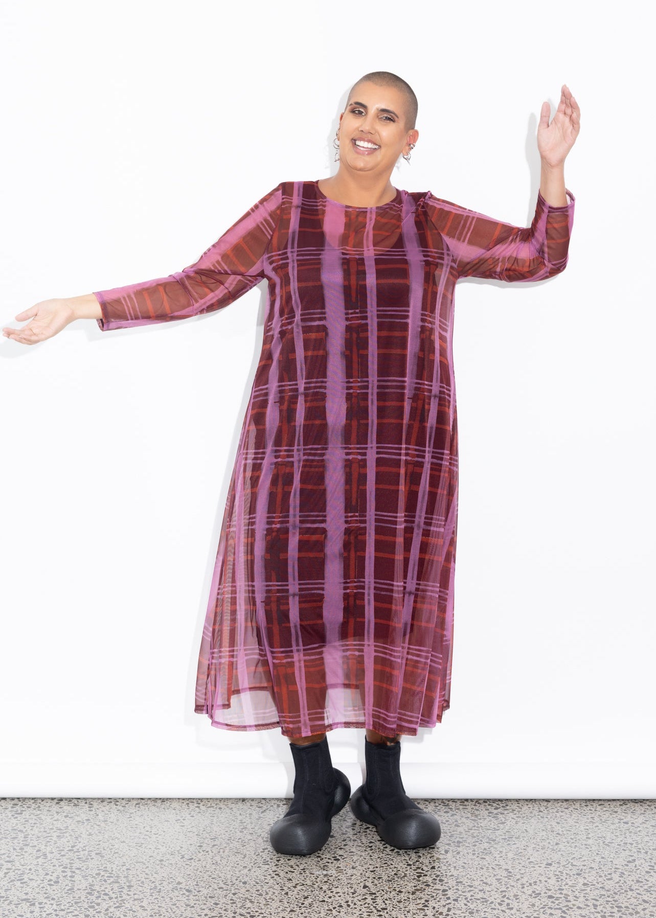 Freddie Dress - Raisin Check