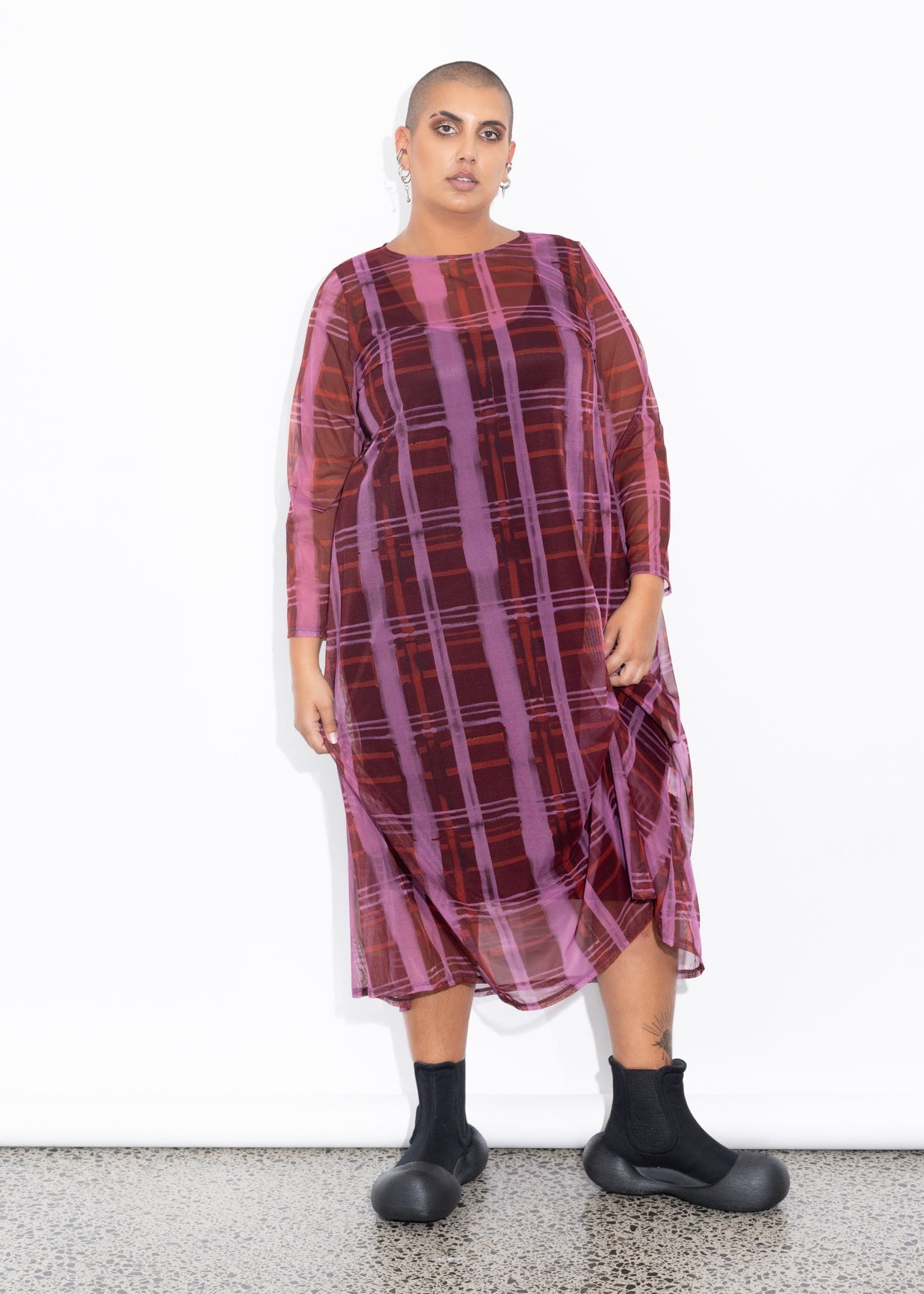 Freddie Dress - Raisin Check