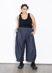 Bell Pant - Dark Chambray
