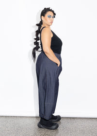 Bell Pant - Dark Chambray