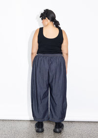 Bell Pant - Dark Chambray