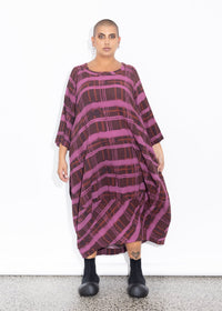 Elsey Dress - Raisin Check