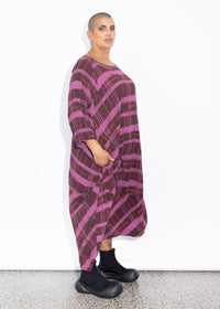 Elsey Dress - Raisin Check