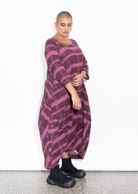 Elsey Dress - Raisin Check