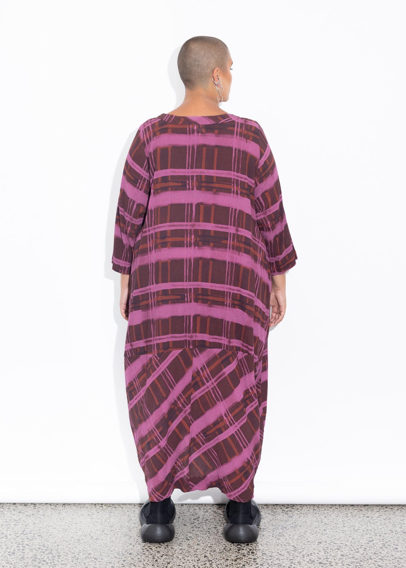 Elsey Dress - Raisin Check