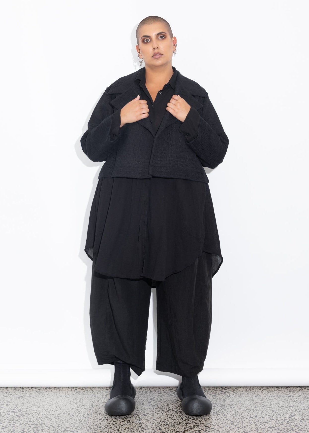 Renee Jacket - Black Boucle