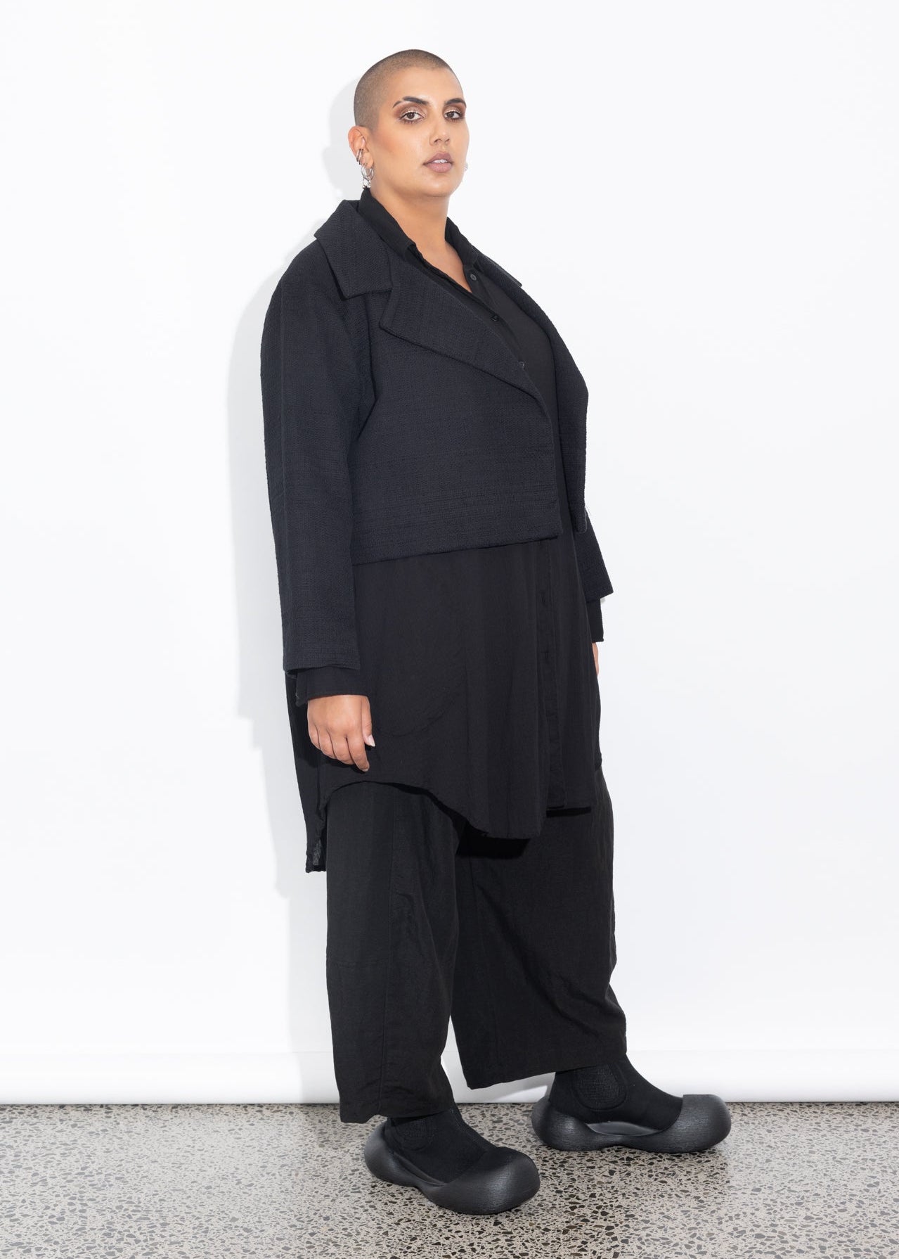 Renee Jacket - Black Boucle