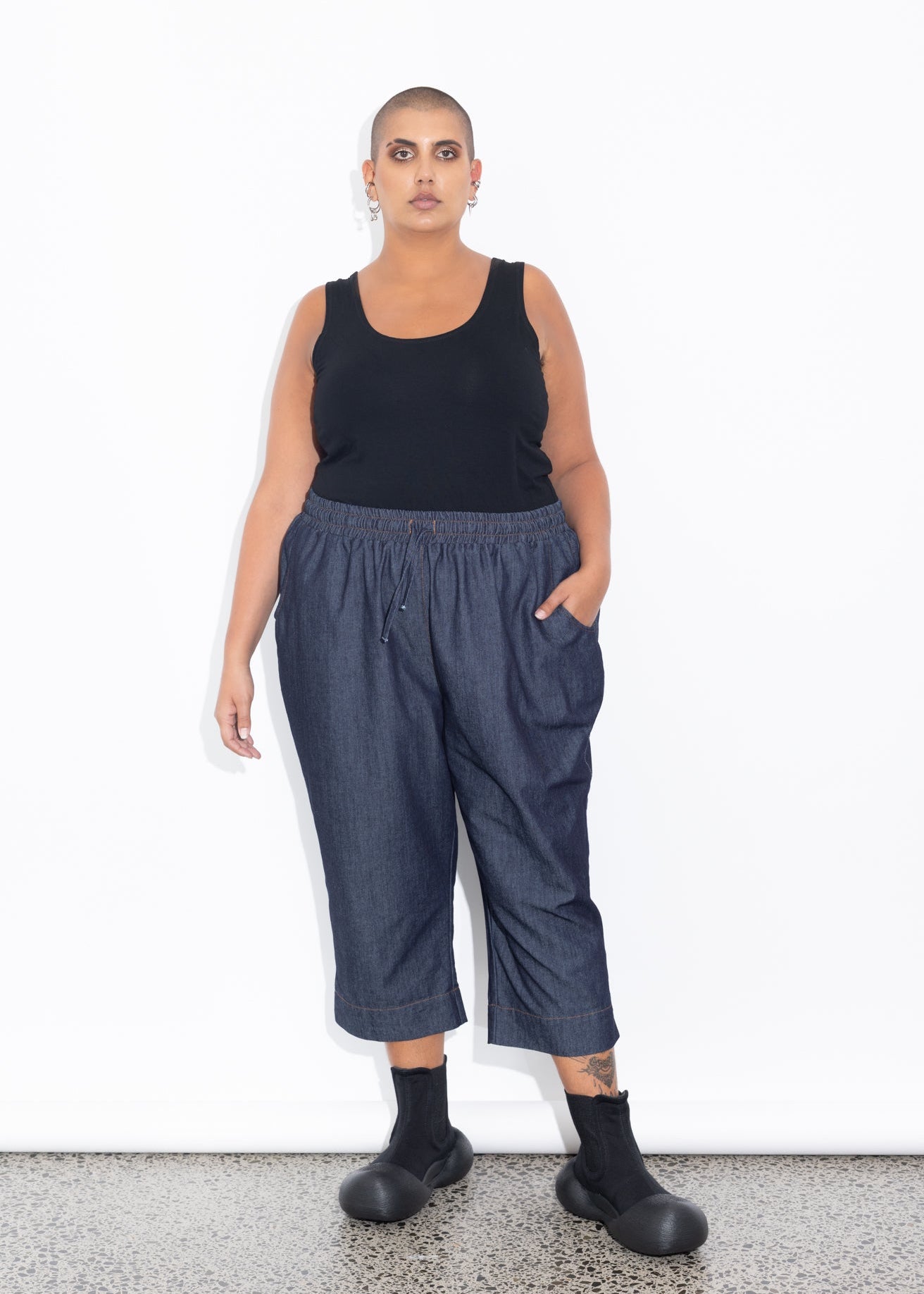 Jogger - Dark Chambray