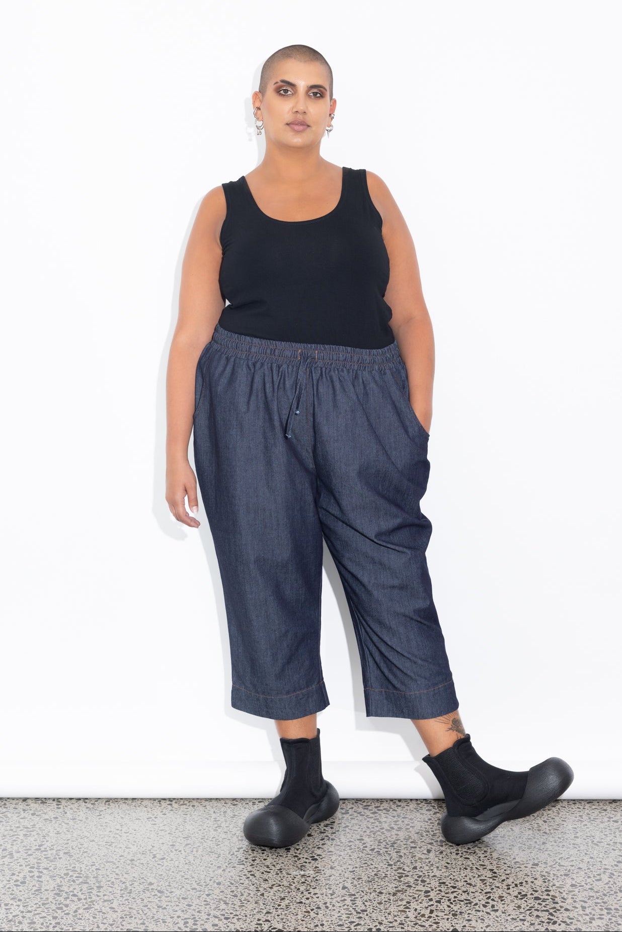 Jogger - Dark Chambray