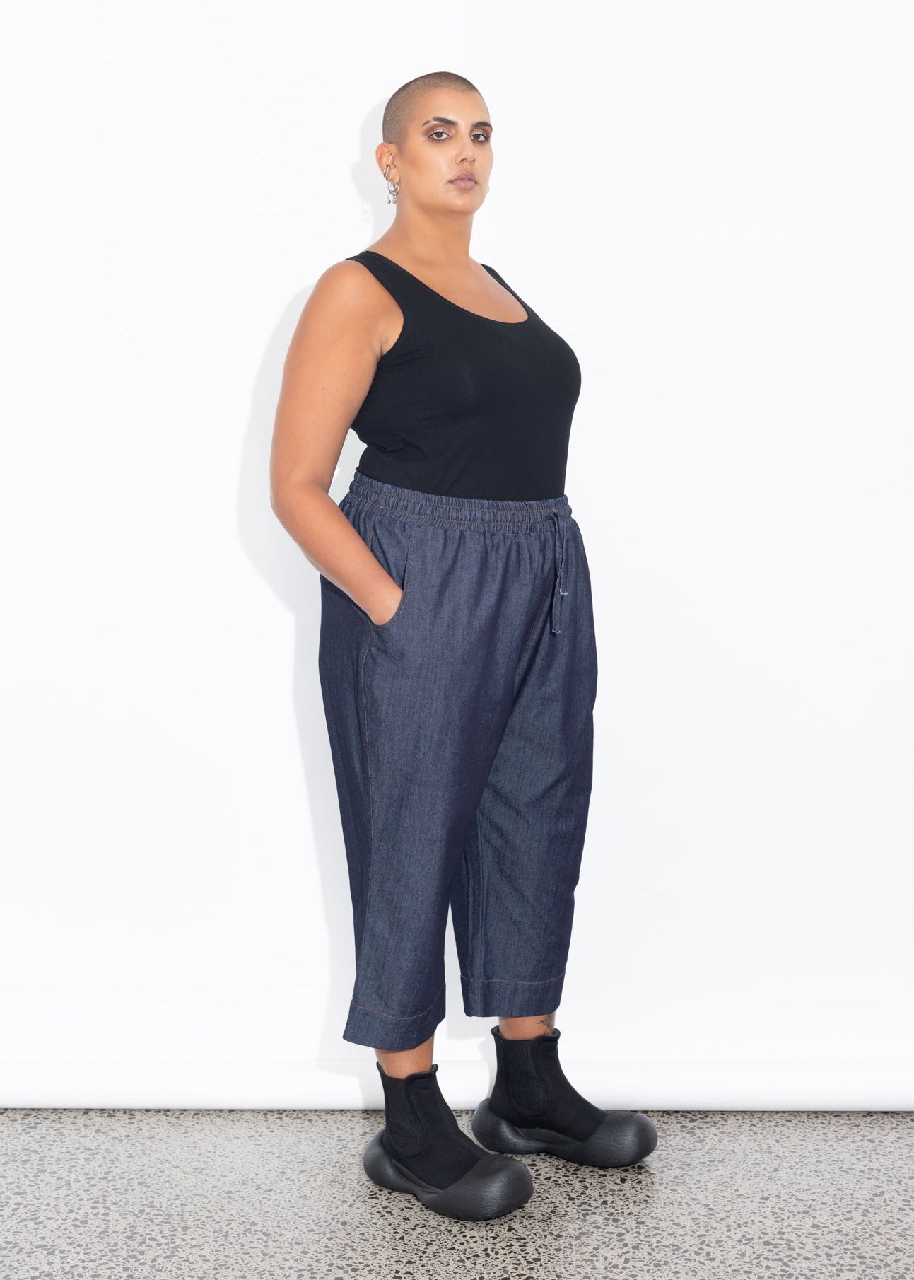 Jogger - Dark Chambray