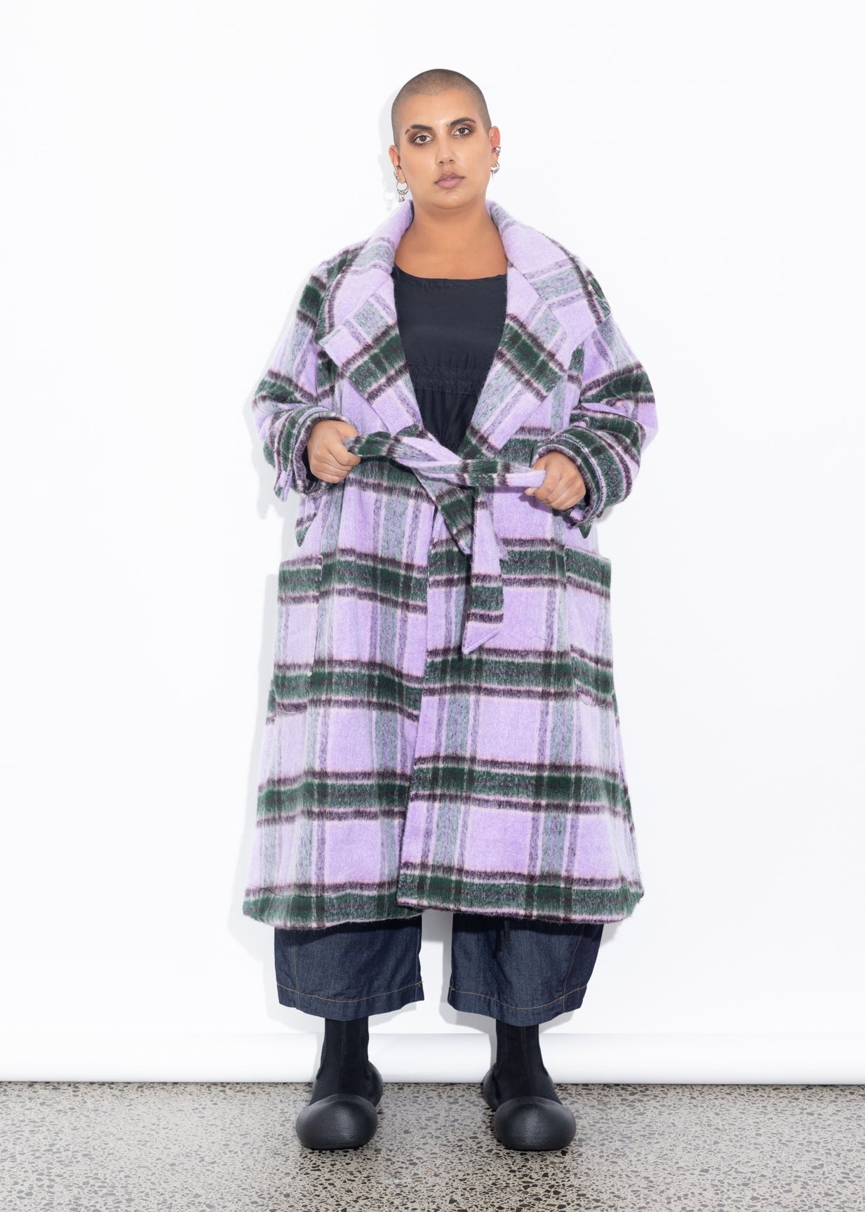 Captain's Coat - Lilac Check