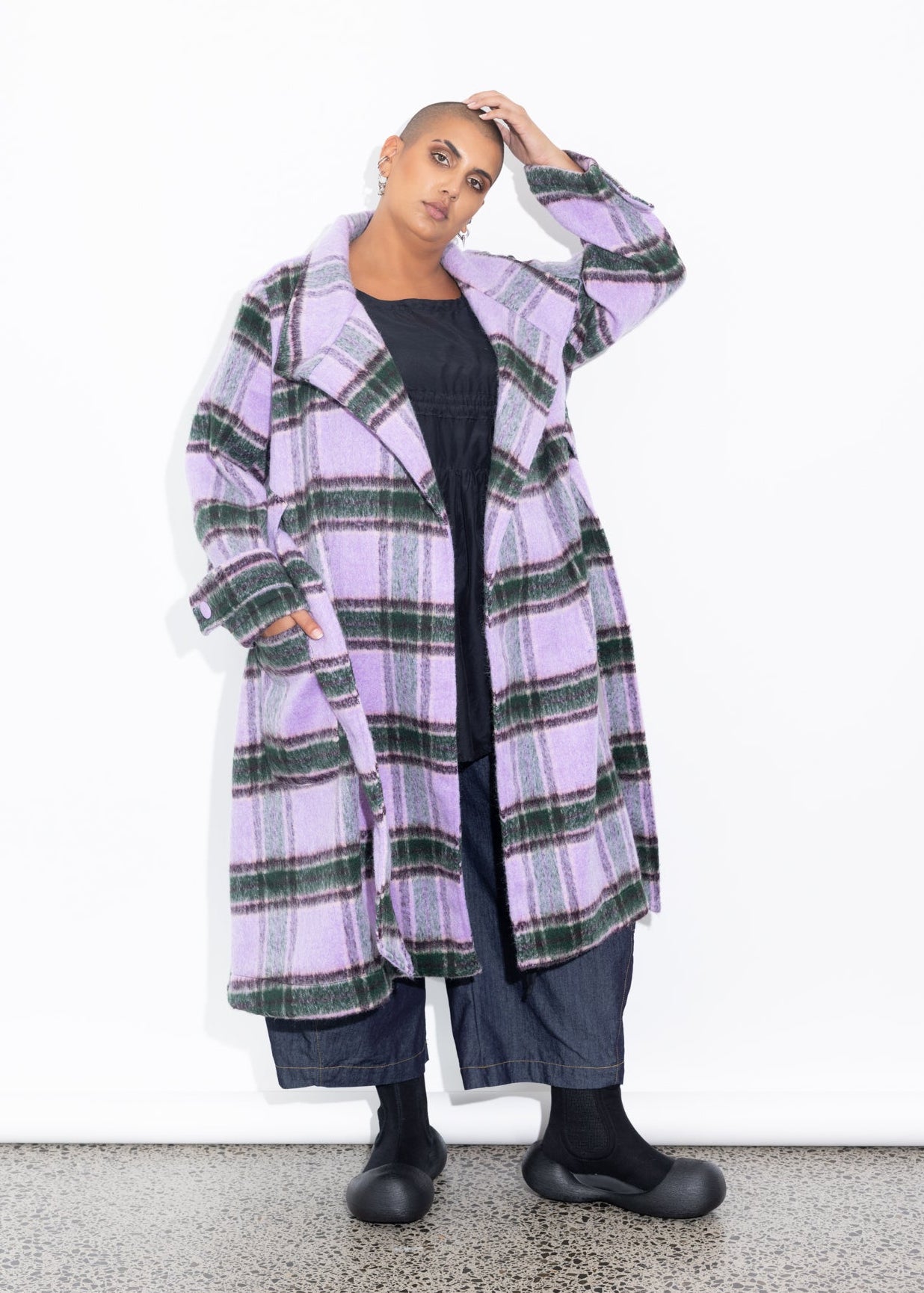 Captain's Coat - Lilac Check